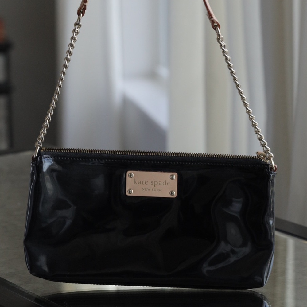 Kate Spade Black Patent Leather Handbag